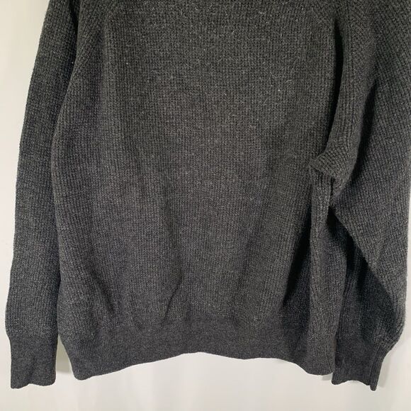 J. Crew Sweater Women's XL Dark Grey Knit Round Neck Long Sleeve Wool Alpaca - Picture 10 of 11